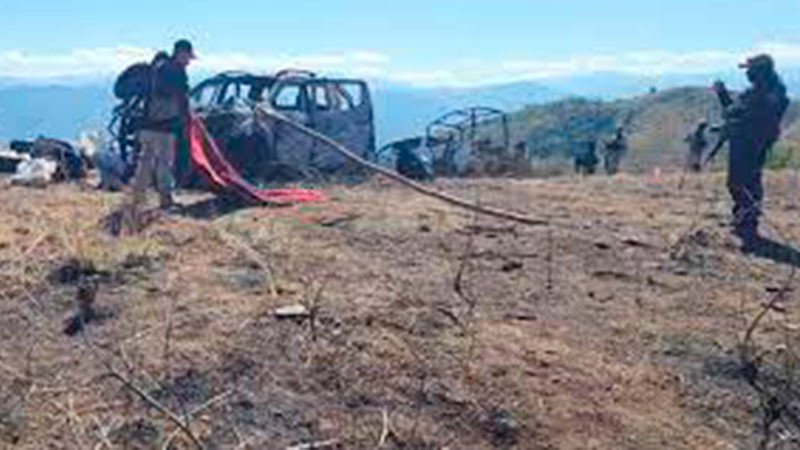En Hidalgo, se incendian dos vehículos con combustible robado 