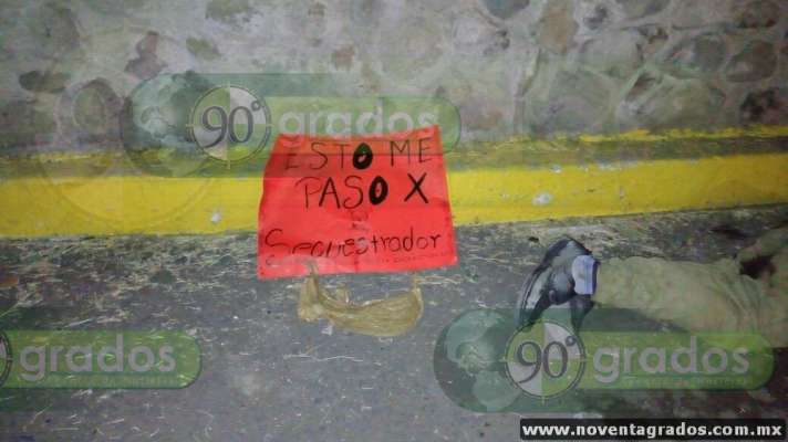 Asesinan a hombre y le dejan mensaje en Apatzingán, Michoacán - Foto 1 