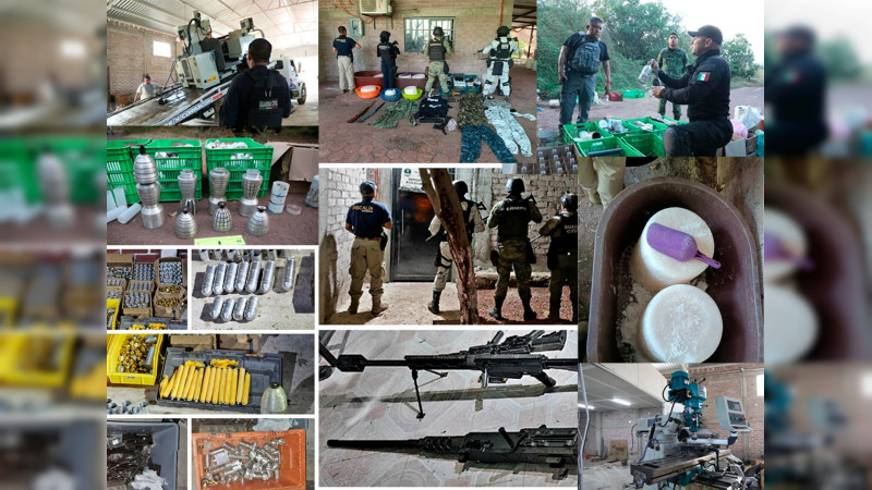 Golpe al narco: Gobierno confisca droga y revienta 8 narcofábricas en Zicuirán, con un valor de 80 mdp