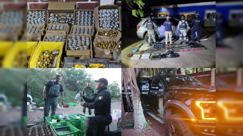 Suman 80 millones de pesos en golpes al crimen en Zicuirán, Michoacán, comunidad convertida en fábrica de armas, blindaje y droga 