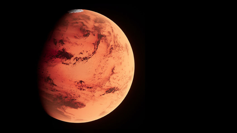 Descubren colosal reserva de hielo en Marte  
