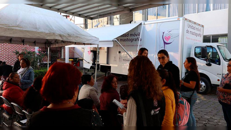 Reporta ayuntamiento de Uruapan los del DIF con la Unidad Móvil de Mastografía 