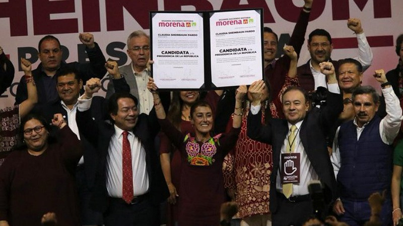 Claudia Sheinbaum toma protesta como candidata presidencial de Morena 