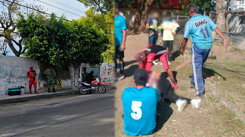 Una persona sin vida y un lesionado, resultado de riña en partido de fútbol en Jacona 