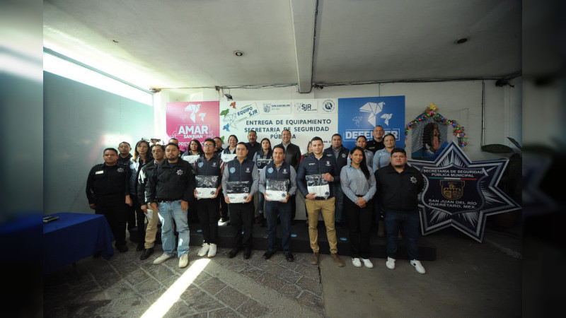 Entregan equipo al C4 de San Juan del Río, Querétaro 