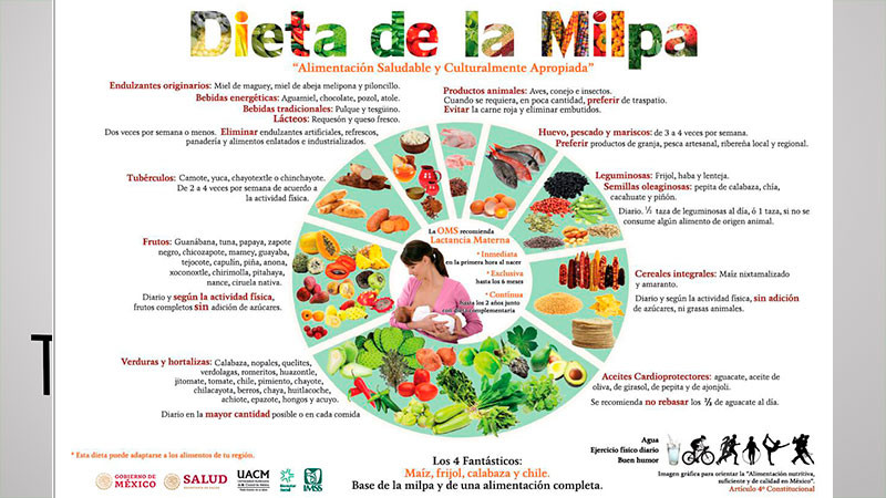 La Secretaría de Salud de Michoacán informa sobre la dieta de la milpa y cómo ayuda a la salud 