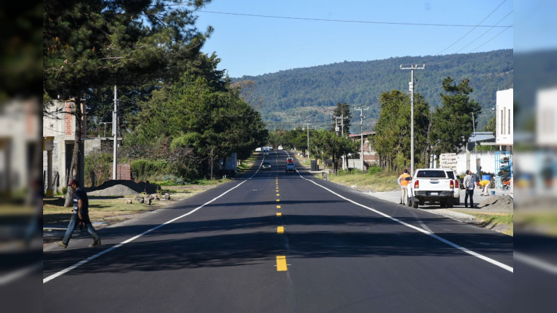 Al 32 %, rehabilitación de la carretera Uruapan-Los Reyes: SCOP