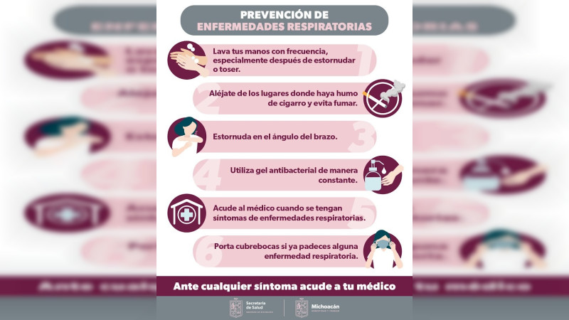 Cuídate de las enfermedades respiratorias; la SSM te dice cómo prevenirlas 