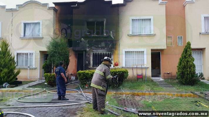 Se incendia vivienda en Morelia - Foto 0 