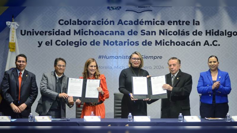 Diplomado de la UMSNH será promovido a nivel nacional por el Colegio de Notarios de Michoacán 