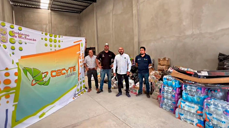 Colegio de Estudios Científicos entregó más de 9 toneladas de víveres a Guerrero 