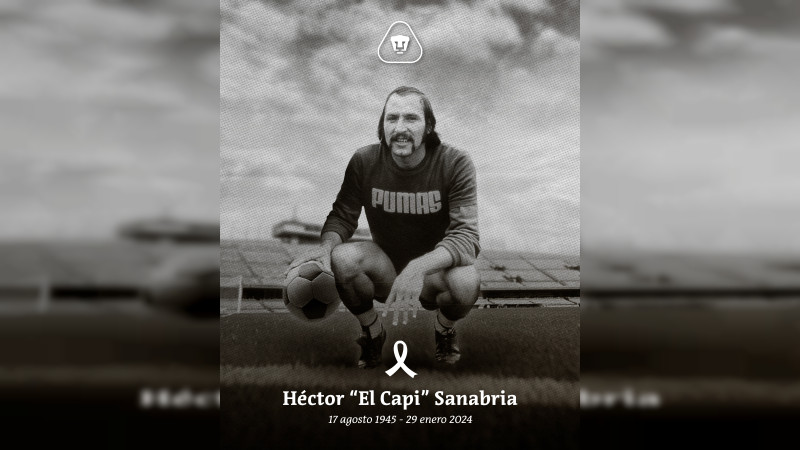 Muere Héctor Sanabria, histórico jugador y figura de Pumas en los años setenta 