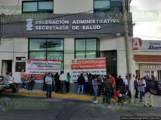 Inician manifestaciones de trabajadores de la Secretaría de Salud - Foto 0 