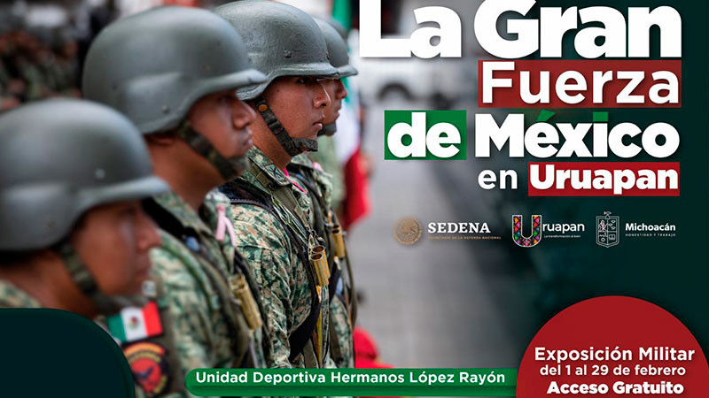 Nacho Campos invita a la exposición “La gran fuerza de México” en Uruapan, Michoacán 