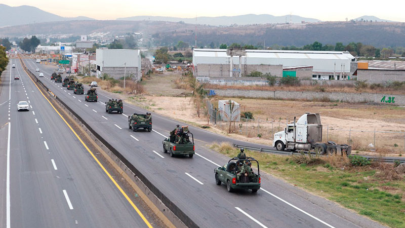 Arriban a Michoacán 200 elementos del Ejército Mexicano para reforzar las tareas de Seguridad 