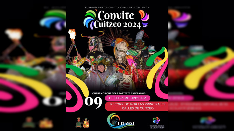 Las mojigangas saldrán a las calles de Cuitzeo para el Convite 2024