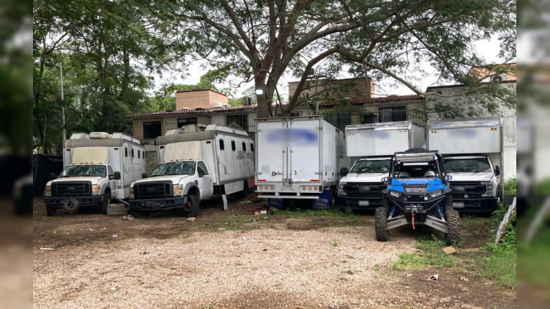 FGR asegura un inmueble, armas largas, municiones y objetos tácticos, en Tabasco