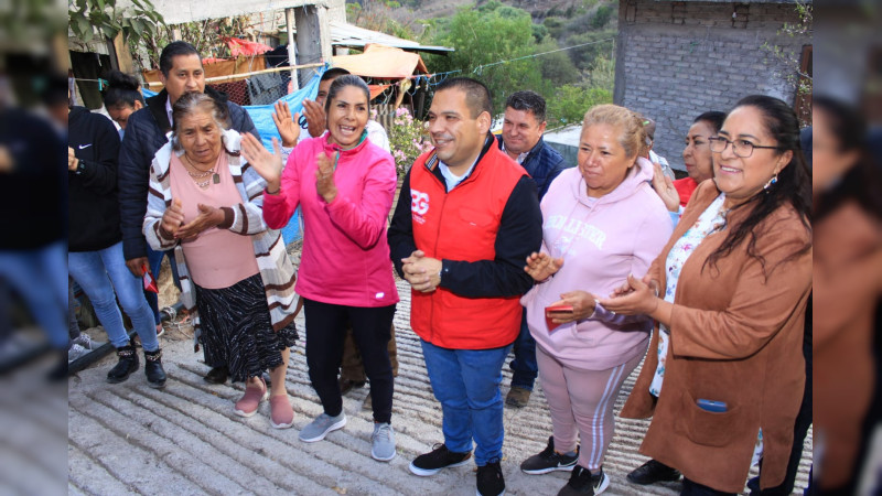 Tarímbaro: Dignifica Buen Gobierno calle principal de El Curiro