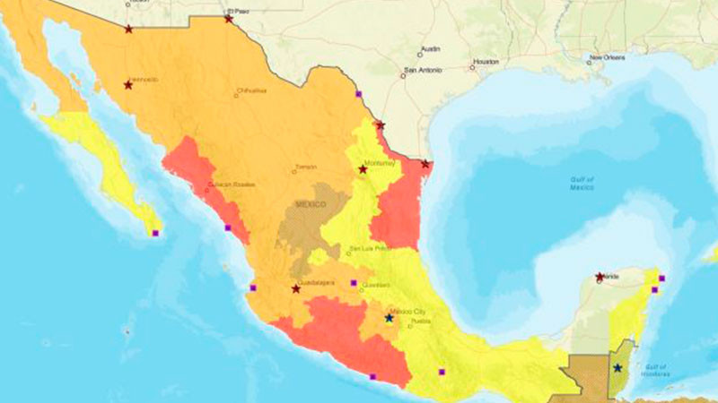 Los cinco estados que EEUU recomienda no visitar en México, por violencia  