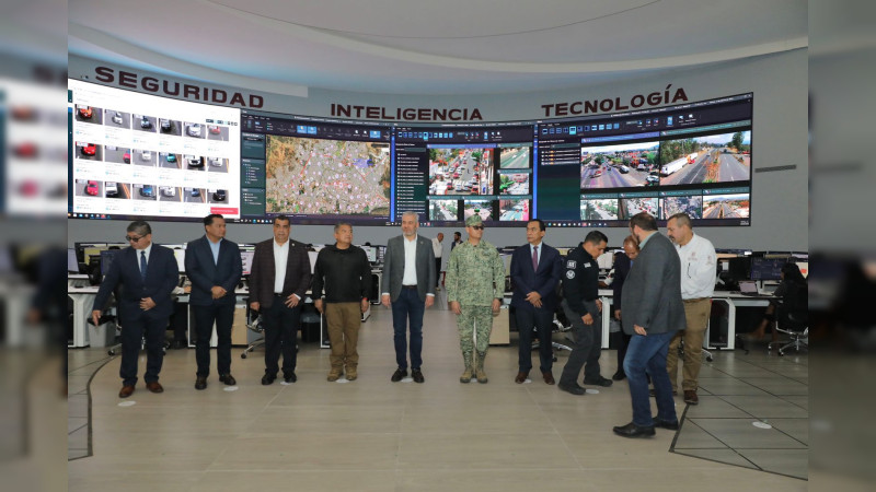 Se moderniza inteligencia policial en Michoacán; entrega  Bedolla equipo tecnológico