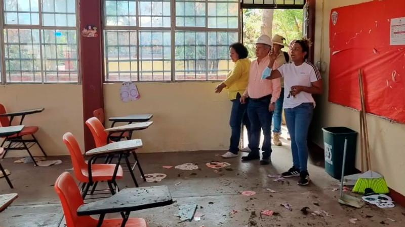 Destina gobierno federal 314 mdp para rehabilitar escuelas en Guerrero, tras paso de Otis 