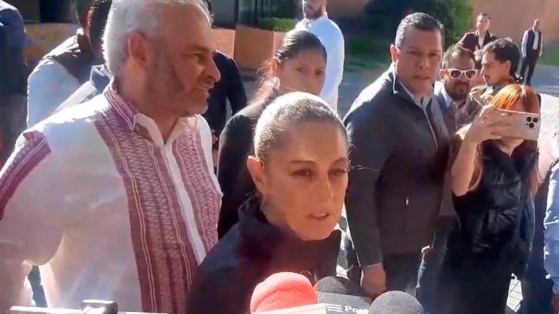 "Habrá una elección pacífica"; asegura Sheinbaum 