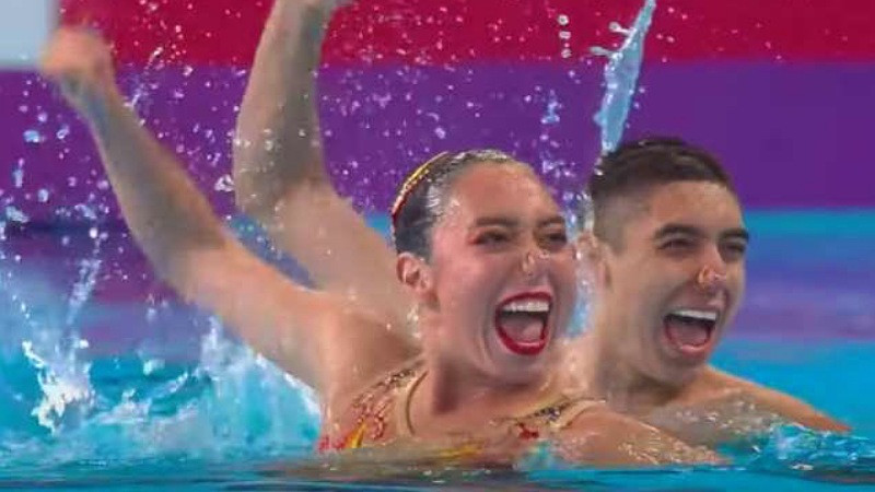 Hacen historia: pareja mexicana de natación artística consigue el bronce mundial 