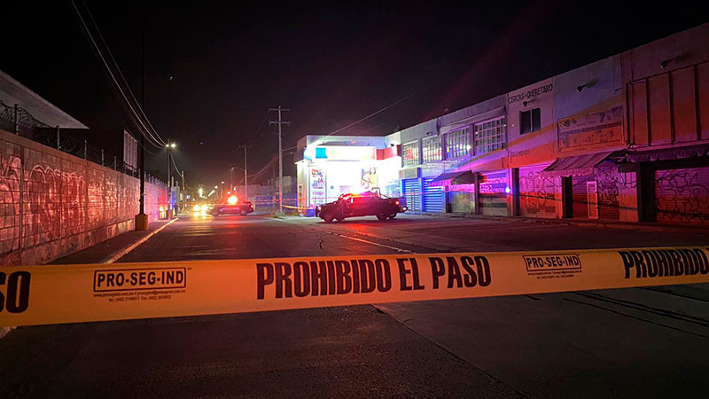 Investigan muerte de una persona en la vía pública, en la ciudad de Querétaro 