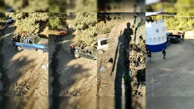 Desfilan en Michoacán más de 200 pistoleros: Pasan frente a soldados sin ser molestados 