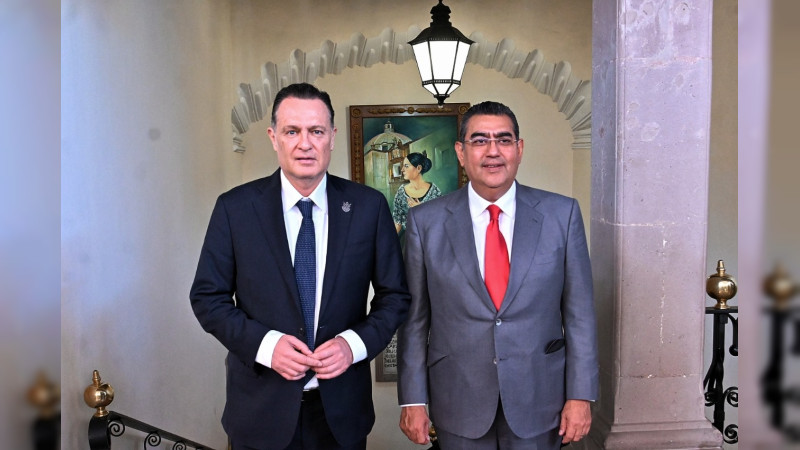 Se reúne Mauricio Kuri con Gobernador de Puebla 