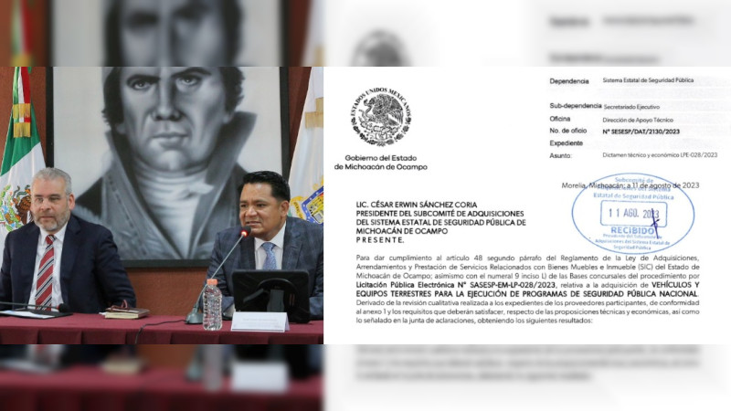 Secretariado Ejecutivo de Michoacán intenta lavar su cara, tras revelarse derroches y contratos a dudosas empresas 