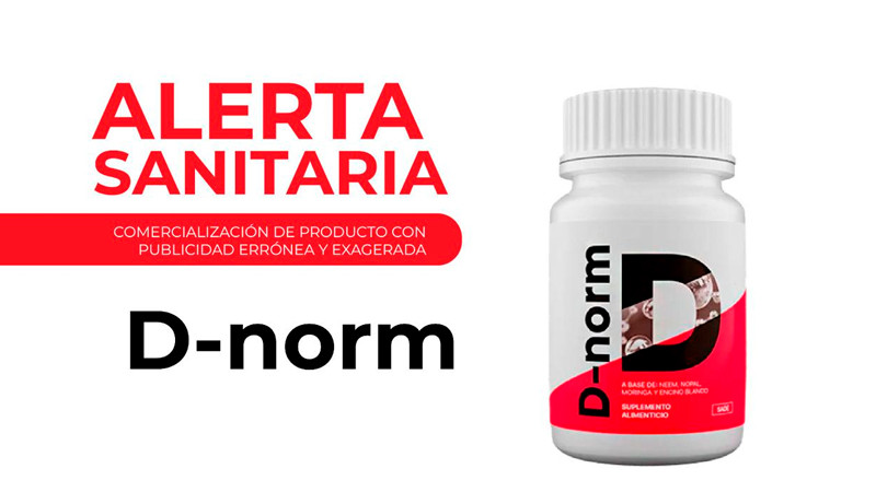 SSM alerta a la población michoacana por el producto engaño, D-norm 