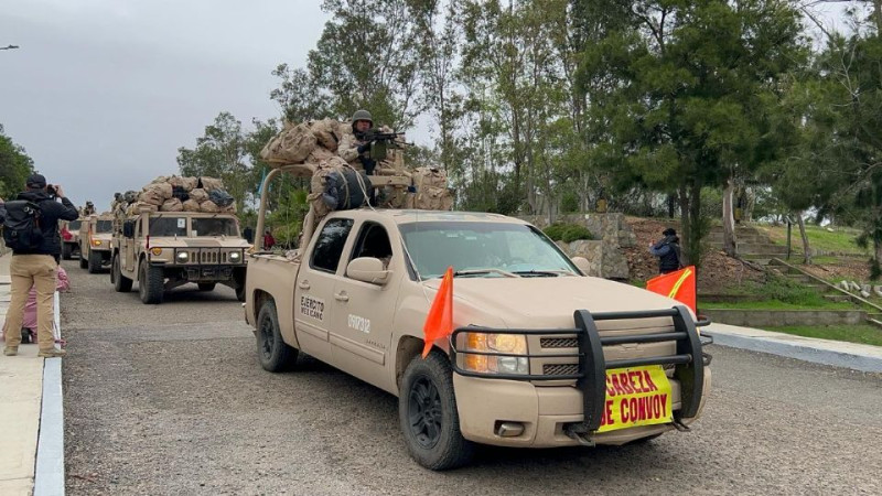Refuerzan seguridad 150 efectivos del Ejército en Tijuana, Baja California 