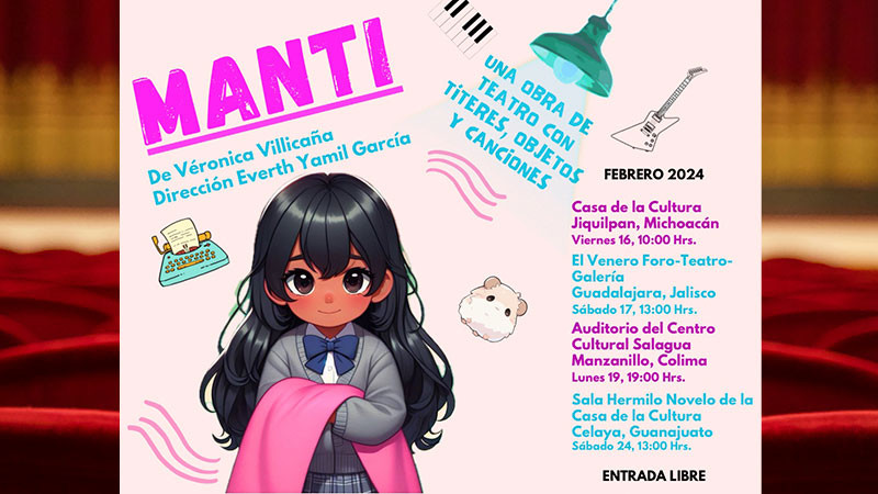 Grupo independiente presentará en cuatro estados la obra de títeres “Manti”  