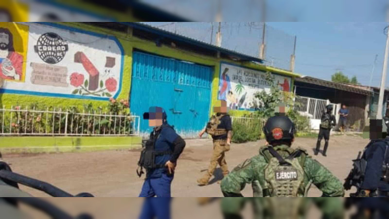 Cateo en anexo del crimen organizado, en Buenavista, Michoacán: Rescatan a dos secuestrados y huyen 142 “pacientes” 