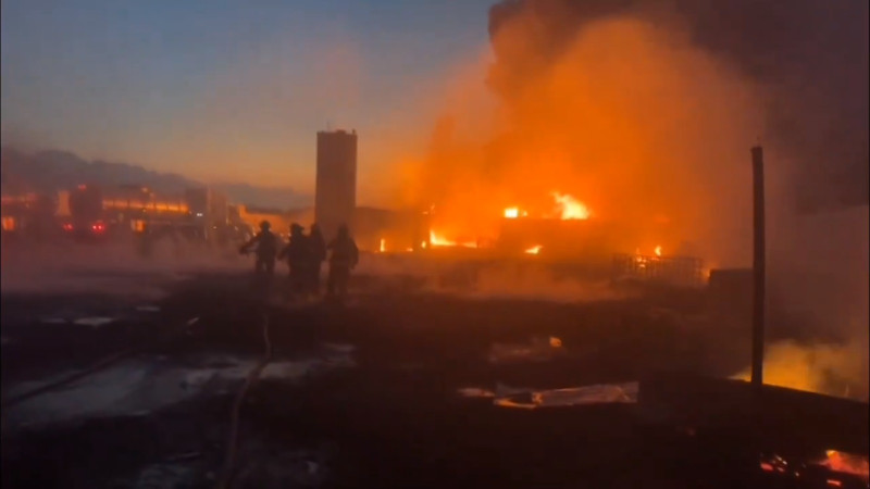 Incendio provoca movilización en Escobedo, Nuevo León 