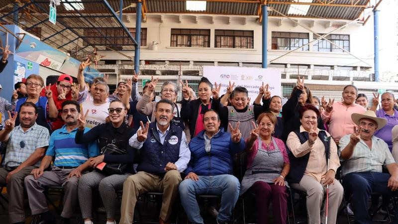 Arrancan obras de modernización del mercado Miguel Hidalgo en Valle de Santiago, Guanajuato 