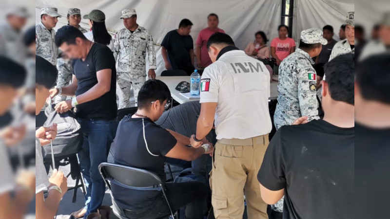 INM rescata a 156 migrantes localizados en Veracruz 
