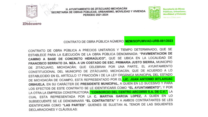 Corrupción e Inseguridad en el gobierno de Antonio Ixtláhuac que entrega contratos por más de 118 millones sin licitar 