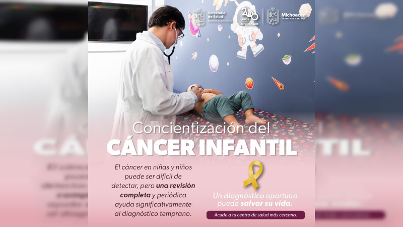 Promueve SSM detección oportuna del cáncer infantil