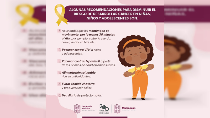 Promueve SSM detección oportuna del cáncer infantil