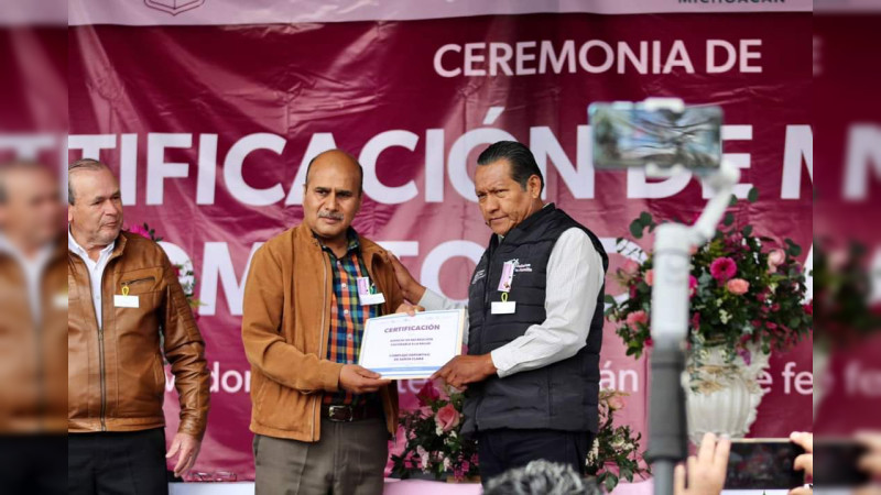 Recibe Salvador Escalante Certificado como Municipio Saludable 