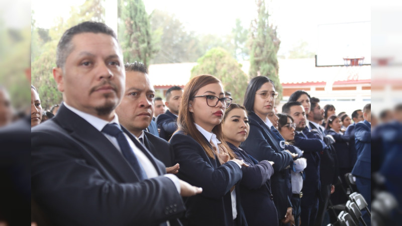 Egresa la 2ª Generación de Agentes del Ministerio Público y 5ª Generación de Policías de Investigación, en Michoacán
