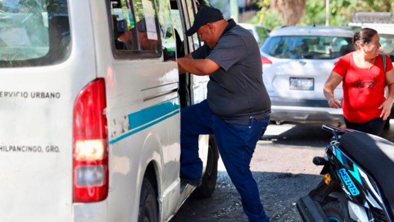 Suspenden nuevamente el transporte público en Chilpancingo 