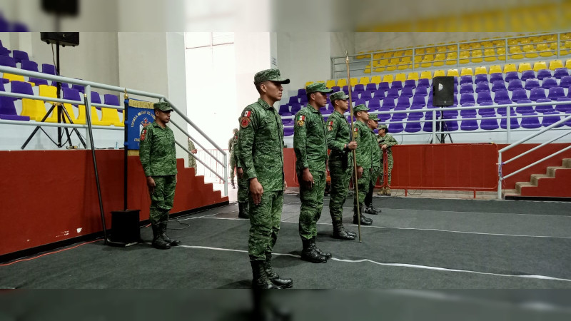 Exitoso primer taller del Curso de Instrucción de Escoltas de Bandera de la Exposición Militar “La Gran Fuerza de México" en Uruapan