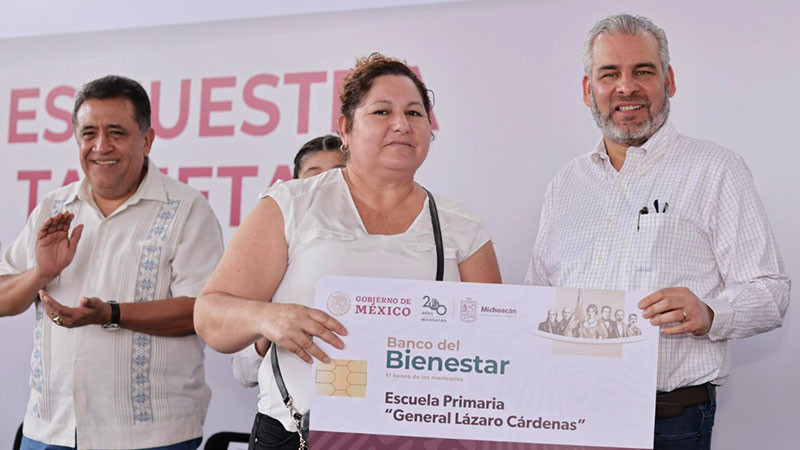 La Escuela es Nuestra dispersará 27.6 millones de pesos en Apatzingán: Bedolla  