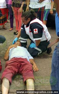 Lesionado adulto mayor tras ser arrollado en Zamora, Michoacán - Foto 0 