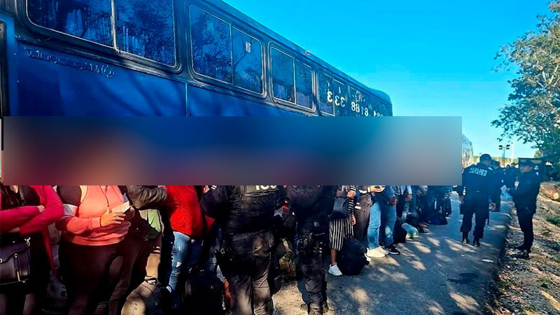 Detienen a 152 migrantes centroamericanos en Yucatán 