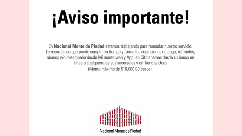 El sindicato del Nacional Monte de Piedad estalló la huelga  