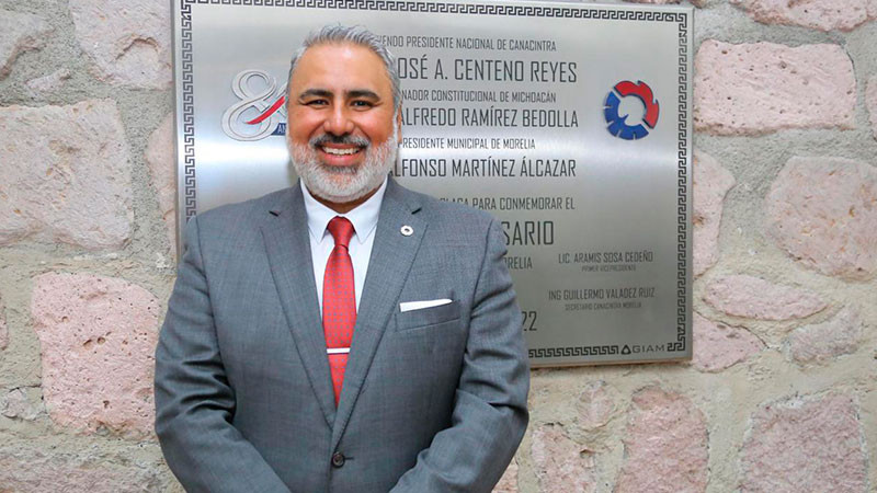 Aramis Sosa Cedeño, nuevo presidente de CANACINTRA Morelia  